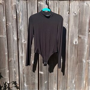 Marled United Clothing black long sleeve bodysuit size small